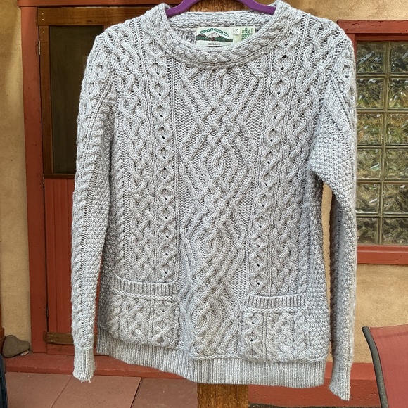 Aran Crafts 100% Merino Wool Irish Sweater Small - Picture 1 of 3